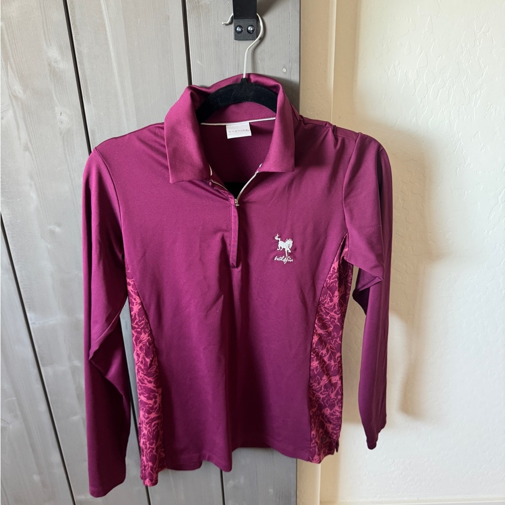 Womens 1/4 Zip Dunning Golf Pullover Size S